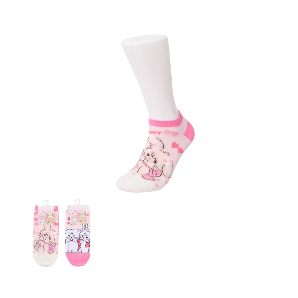 MIKKO Collection Ankle Socks (1 Pair)(Pink A)