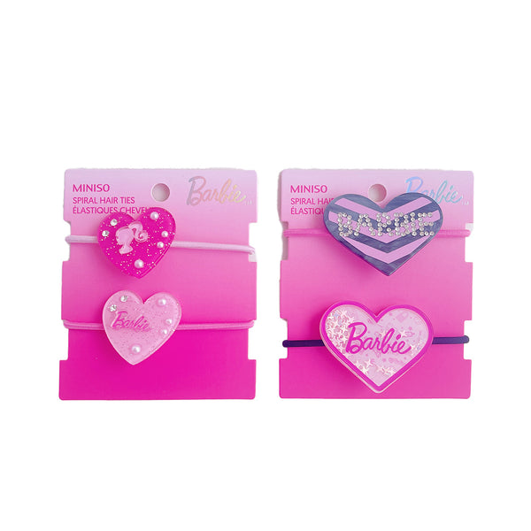 Barbie Collection Heart Hair Ties (2 pcs)