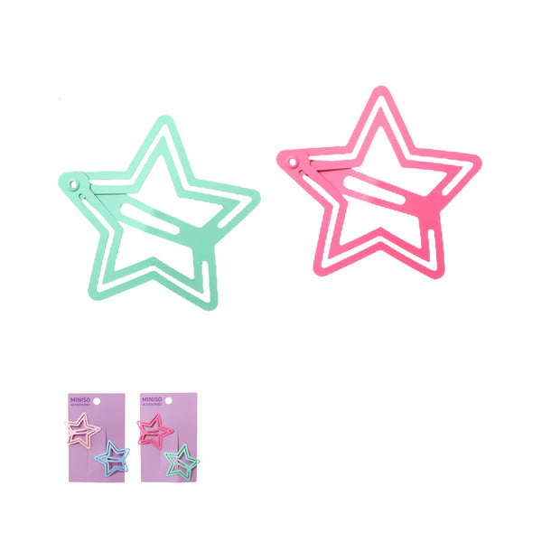 Five-Pointed Star Hair Clips (2 pcs)