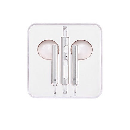 Wire Control In-ear Earphones with Mic(Silver) Model:1318