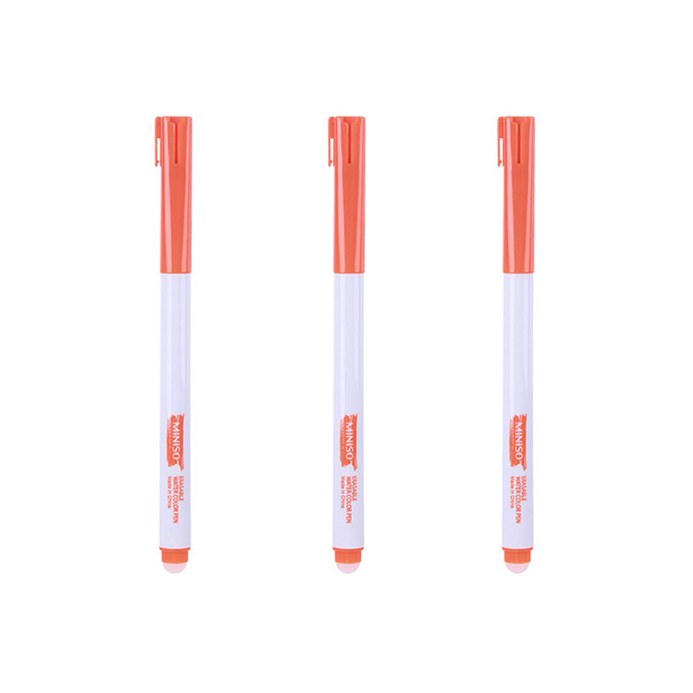 Pack Of 3 | Erasable Felt Tip Pen (Reddish Orange)