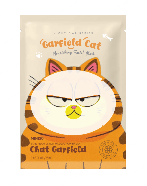 Night Owl Garfield Cat Nourishing Facial Mask by Miniso