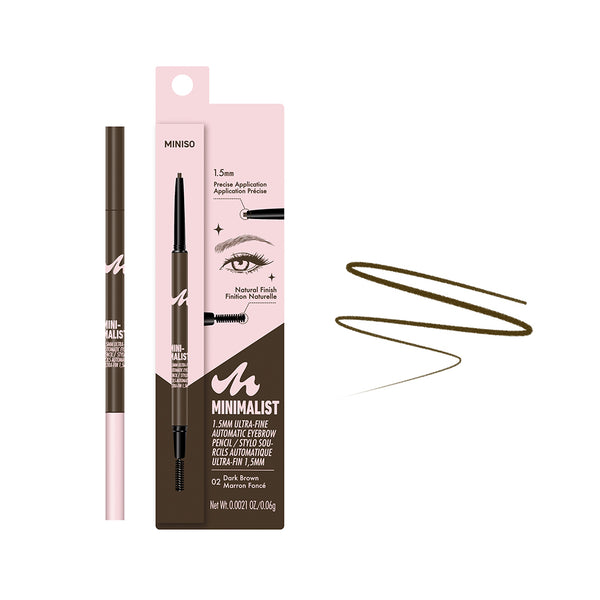 Minimalist 1.5mm Ultra-Fine Automatic Eyebrow Pencil (02 Dark Brown)