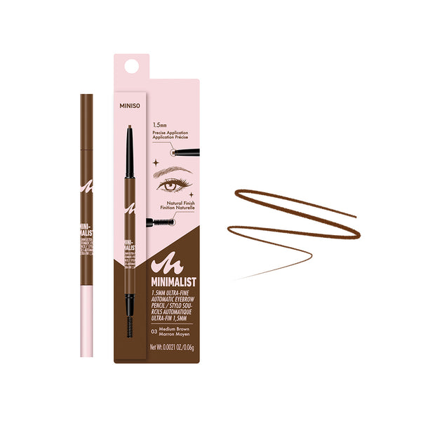 Minimalist 1.5mm Ultra-Fine Automatic Eyebrow Pencil (03 Medium Brown)