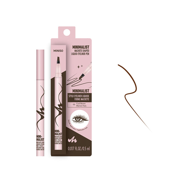 Minimalist Machete-Shaped Liquid Eyeliner Pen(02 Cool Brown)