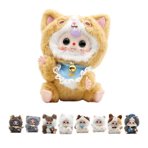 Baby Three Sitting Kitten Vinyl Plush Toy