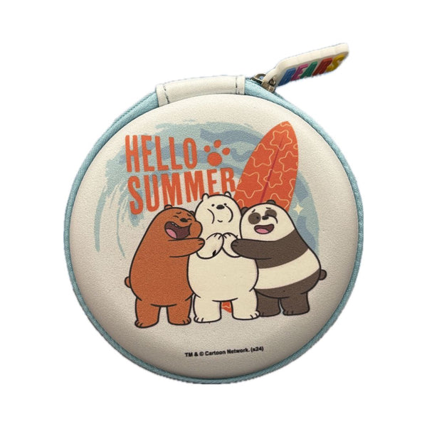 We Bare Bears Seaside Music Festival Round Electronic Accessories Case