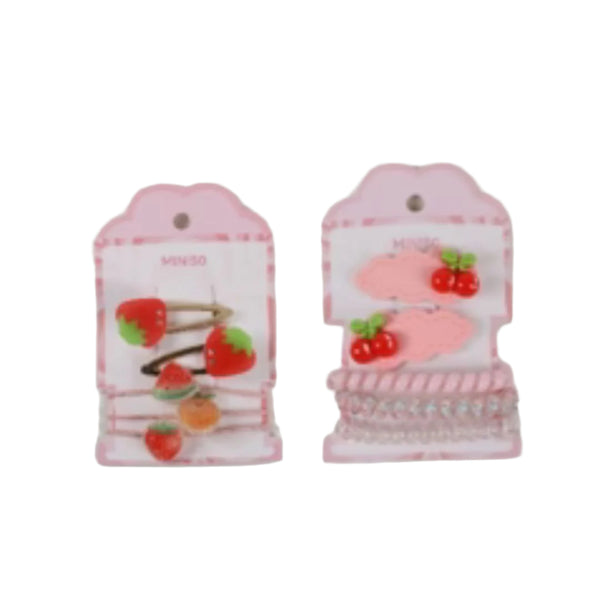 Fruit Party Strawberry Hair Accessories Set (5 pcs)