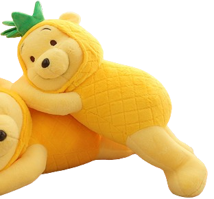 Cute Pineapple Winnie the Pooh Yellow (Small)