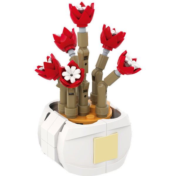 Flower Language Series Succulent Plants Building Blocks(Fantasy Angel)