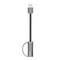 Joyroom Portable Metal Cable, 10cm(Micro) S-M329 - Dark Grey (Android)