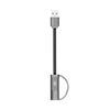 Joyroom Portable Metal Cable, 10cm(Micro) S-M329 - Silver