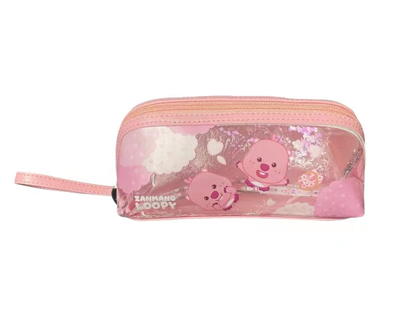 Zanmang Loopy Collection Quicksand Cosmetic Bag (Pink)