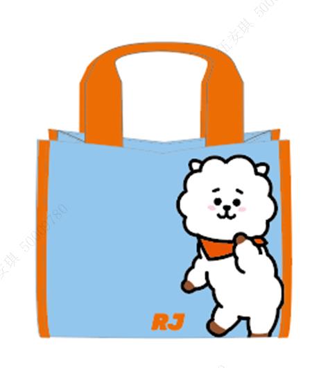 BT21 Collection Contrast Color Lunch Bag (Light Blue,RJ)