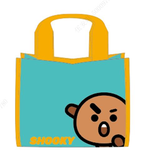 BT21 Collection Contrast Color Lunch Bag (Green,SHOOKY)