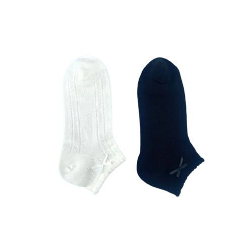 Bowknot Women's Ankle Socks (2 Pairs)