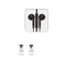 Wire Control In-ear Earphones with Mic(Black) Model:1318#
