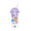 WE BABY BEARS Collection Double Wall Micro Landscape Tumbler with Straw (350mL)(Purple)