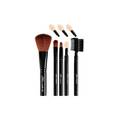 Black 5 Piece Makeup Brush Set (with Eyeshadow Applicator Tips)