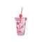 Disney Fruits Theme Collection Double Wall Plastic Tumbler with Straw (320mL)(Lotso)