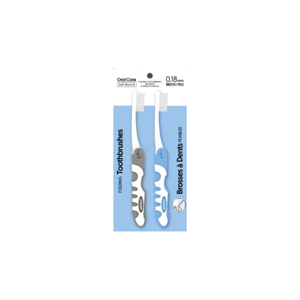 Folding Gum Care Toothbrush (2 Pack)