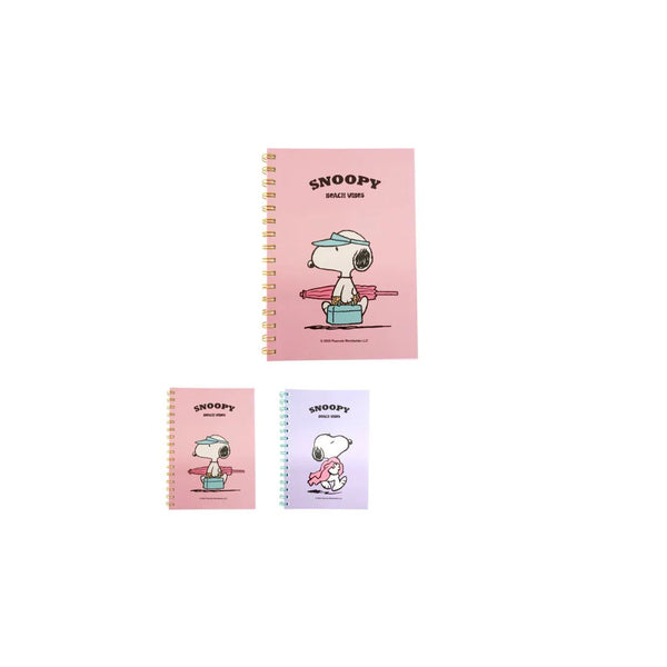 Snoopy Summer Travel Collection A5 Ruled Paper Wire-bound Book (64 Sheets) (2 Assorted Models)