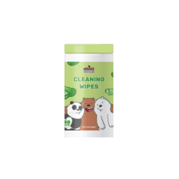 We Bare Bears Collection Aloe Wet Wipes (50 Wipes in Bucket)