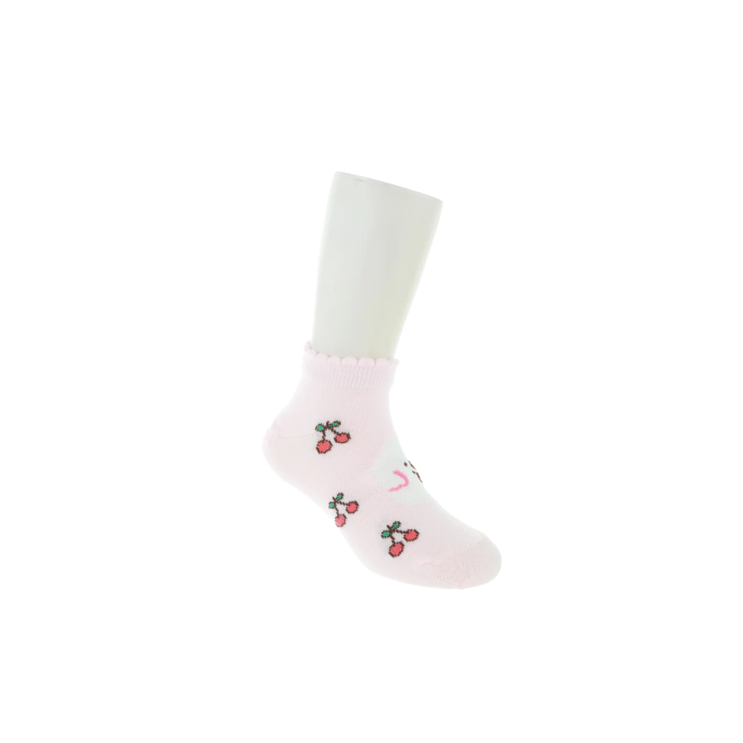 Kid's Cherry & Puppy Ankle Socks (3 Pairs)(5-7Y)– Miniso Pakistan
