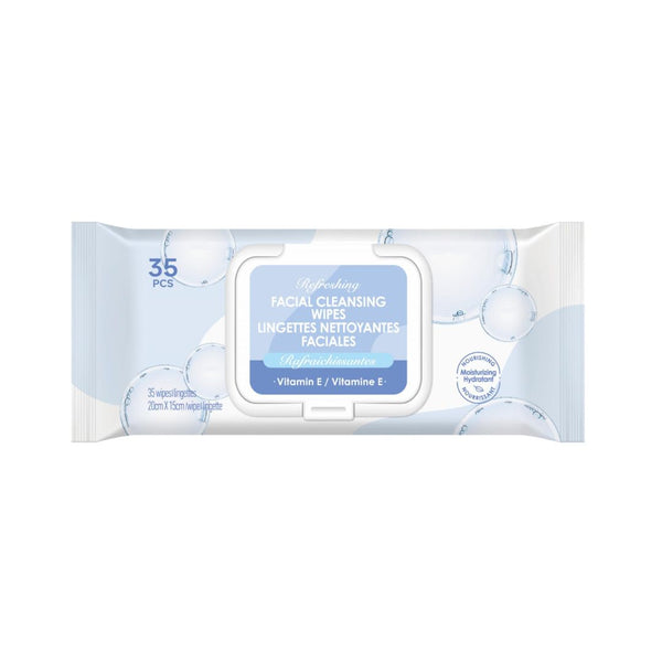 Refreshing Facial Cleansing Wipes(Vitamin E)