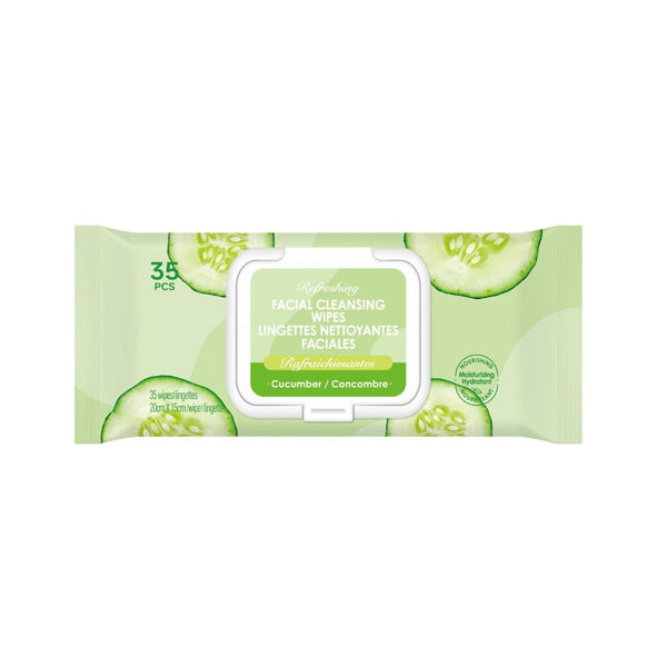 Refreshing Facial Cleansing Wipes(Cucumber)