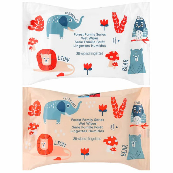 Forest Family Series Wet Wipes (20 Wipes×5 Packs)
