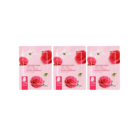Pack of 3 | Hydrating Facial Sheet Mask(Camellia)