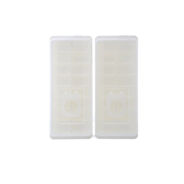 16-Compartment Ice Cube Tray 2 Pack(White)