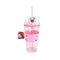 Daisy Minions Collection Plastic Bottle with Straw and Sleeve (420mL)(Pink)