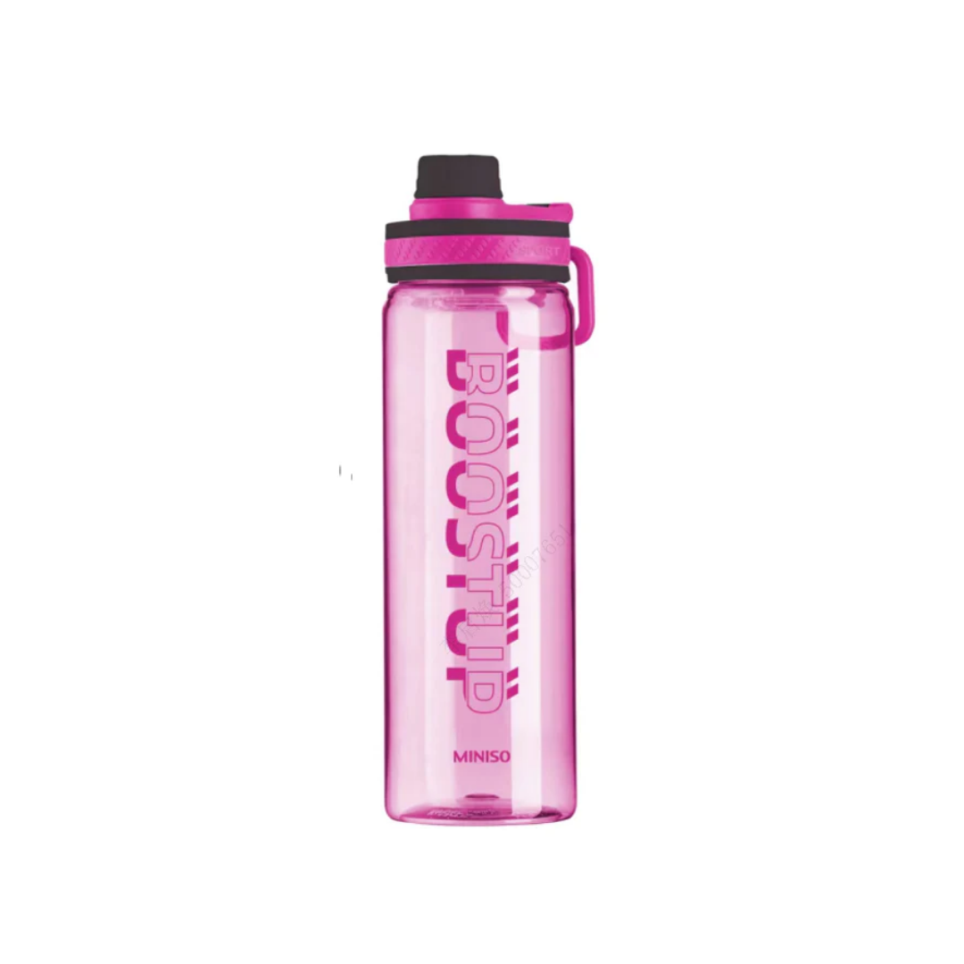 Sports TRITAN Water Bottle with Handle (750mL)(Rose Red)