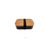 Wood Grain Design Bento Box(Black 900mL)