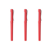 Pack of 3 | Red Rod Wire Clip Cap Gel Pen 0.5mm (Red)