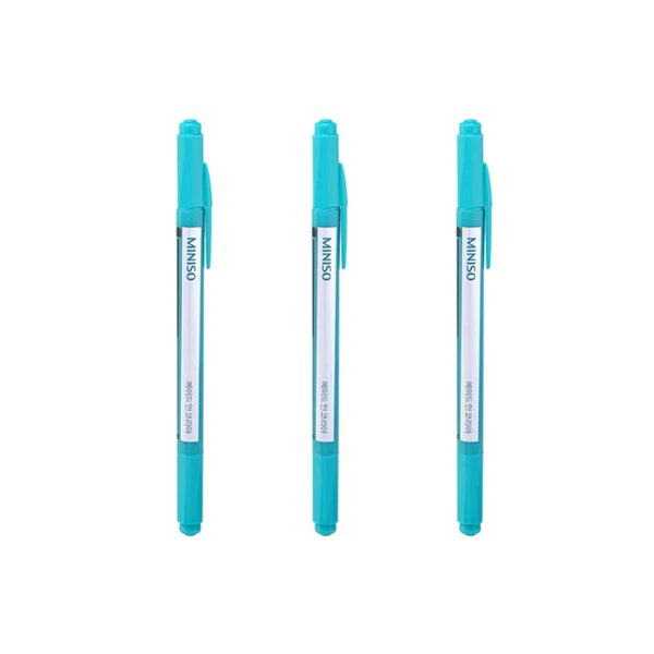 Pack of 3 | My color 2 Double-ended Marker(Blue Green)