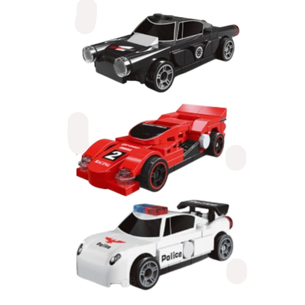 Building Blocks Pull-Back Car (B) (3 Assorted Models) (PDQ)