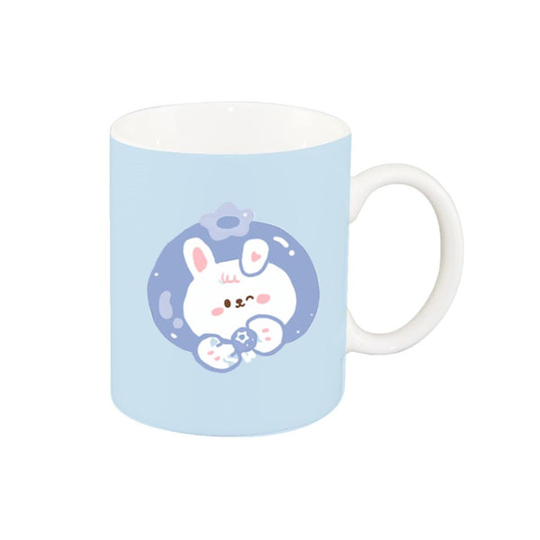 Animal Series Ceramic Cup (340mL, Model A)(Blue)