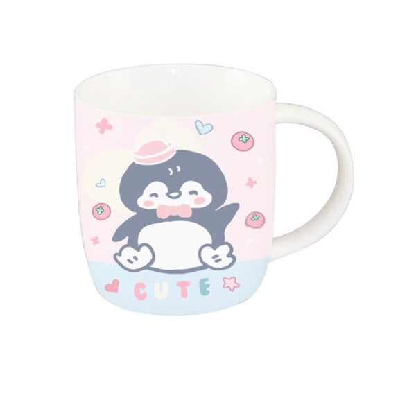 Animal Series Ceramic Cup (350mL, Model A)(Penguin)