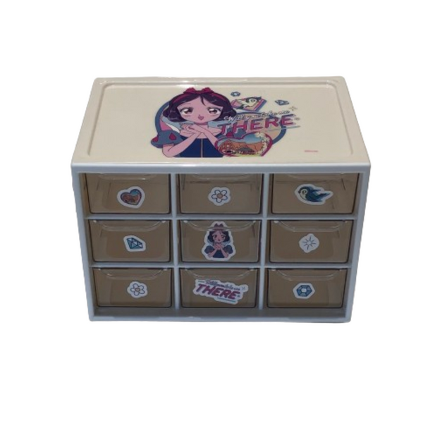 Disney Manga Princess Collection 9-Drawer Storage Cabinet