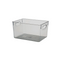 Transparent Series Rectangle Storage Box (L)(Transparent Gray)