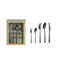 Knight Flatware Set (5 pcs)(Black)