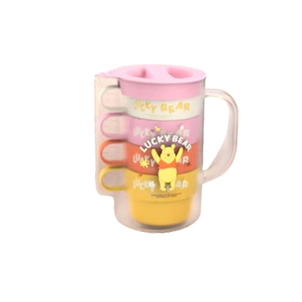 Disney Winnie the Pooh Collection Water Pitcher with 4 Cups (1000mL)(Winnie the Pooh )