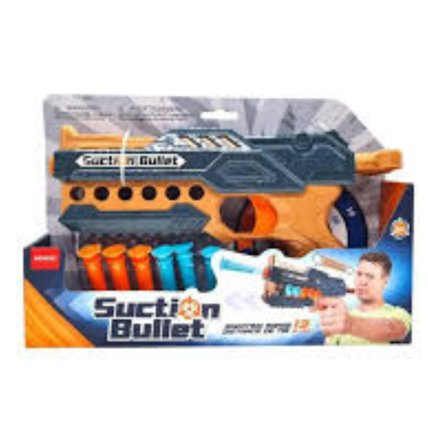 Suction Cup Bullet Shooter Toy (6 Bullets)