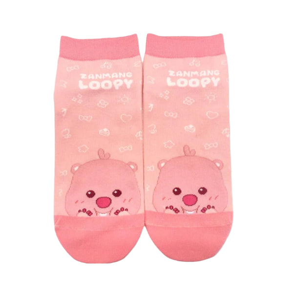 Zanmang Loopy Collection Ankle Socks (1 Pair)(Pink)