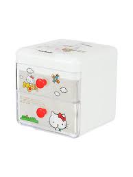 Sanrio Characters Desk Storage Case with Drawers (White)