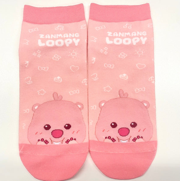 Zanmang Loopy Collection Ankle Socks (1 Pair)(Pink)