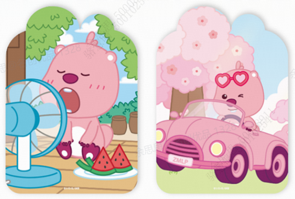 Zanmang Loopy Collection Stress-Relief Sticker (2 Assorted Models) (PDQ)